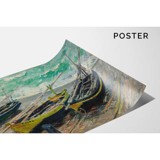 Reproduction Trois bateaux de pêche - Claude Monet