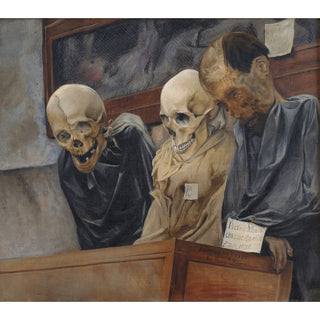 Reproduction Trois crânes du couvent des Capucins à Palerme - Laurits Andersen Ring