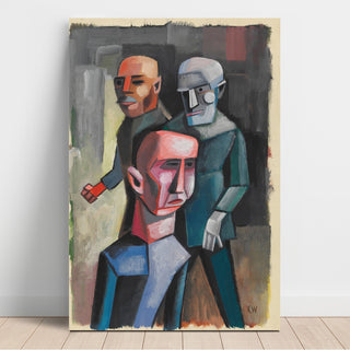 Reproduction Trois hommes, sans date vers 1935 - Karl Wiener
