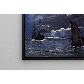 Reproduction Un paysage marin, la navigation au clair de lune - Claude Monet