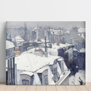 Reproduction Vue de toits Effet de neige - Gustave Caillebotte