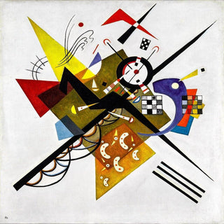 Reprodution tableau | Sur blanc II - Wassily Kandinsky | Reproduction Tableau Décoration murale affiche copie