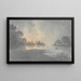 La Rivière au crépuscule Oxford - Stampa d'arte Reverend William Henry Barnard — quadro incorniciato alla parete