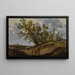Paesaggio con figure su un sentiero, una chiesa in lontananza - Reyer Claesz Suycker — quadro incorniciato alla parete