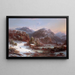 Inverno tra le montagne, inverno negli Adirondacks - Régis François Gignoux — quadro incorniciato alla parete