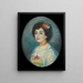 Ritratto della signora Amouroux, cognata dell'artista - Ricard Canals i Llambí — quadro incorniciato alla parete