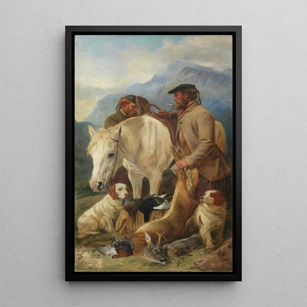 Le poney del custode - Richard Ansdell — quadro incorniciato alla parete