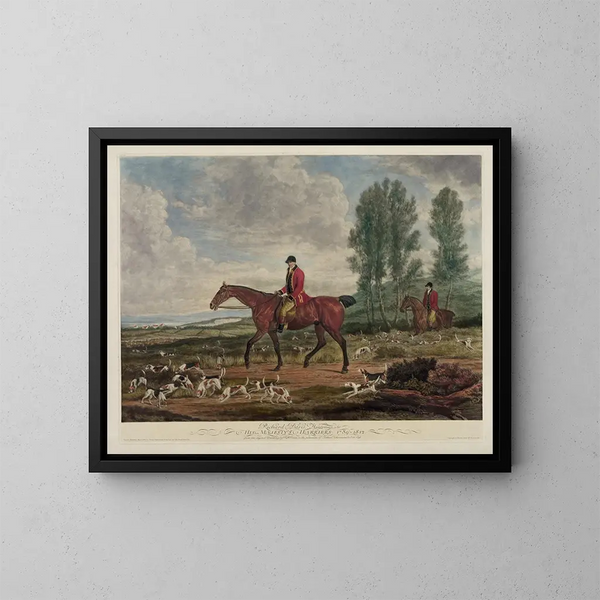 Richard Davis, cacciatore di falchi di Sua Maestà 1789-1812 - Richard Barrett Davis — quadro incorniciato alla parete