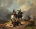 Combat de cavalerie entre un cavalier allemand et un cavalier français - Richard Benno Adam — vista dell’opera