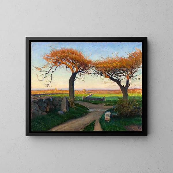 Paesaggio di Halland - Richard Bergh — quadro incorniciato alla parete