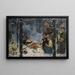 Bambini nella neve - Richard Borrmeister — quadro incorniciato alla parete
