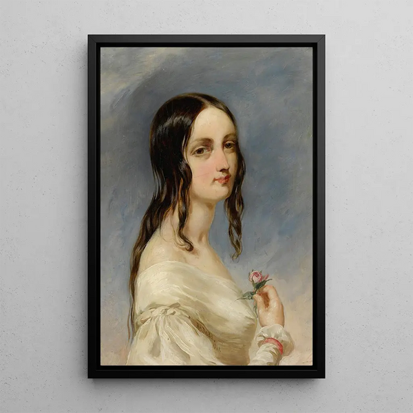 Portrait d'une jeune femme - Richard Dadd — quadro incorniciato alla parete