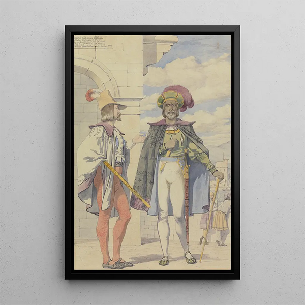 Esquisse pour les passions Jalousie - Richard Dadd — quadro incorniciato alla parete