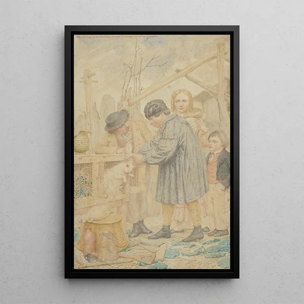 Le clapier - Richard Dadd — quadro incorniciato alla parete