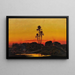Un camp arabo al tramonto - Richard Fuchs — quadro incorniciato alla parete