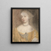 Ritratto di testa e spalle di una dama - Richard Gibson — quadro incorniciato alla parete
