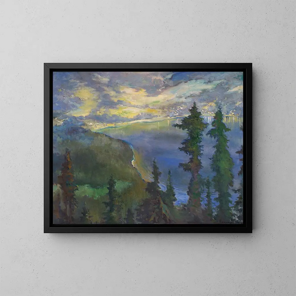 Altaussee - Richard Harlfinger — quadro incorniciato alla parete
