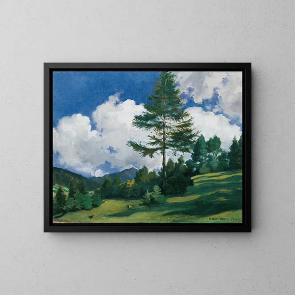 Motivo a Toblach - Richard Harlfinger — quadro incorniciato alla parete