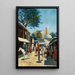 Marché de rue à Samarcande - Richard Karlovich Zommer — quadro incorniciato alla parete