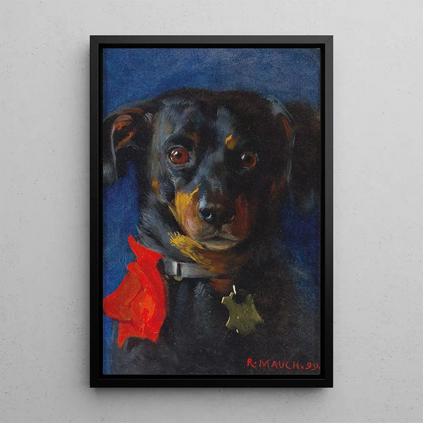 Le nœud rouge - Richard Mauch — quadro incorniciato alla parete