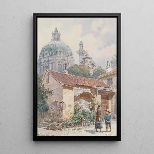 Oratorio derrière l'église Saint-Charles - Richard Moser — quadro incorniciato alla parete