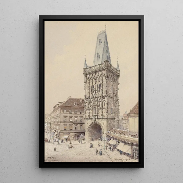 Prague Tour Poudrière - Richard Moser — quadro incorniciato alla parete