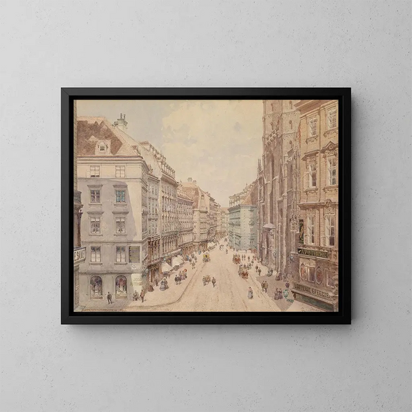 Vienne, la piazza Saint-Étienne - Richard Moser — quadro incorniciato alla parete