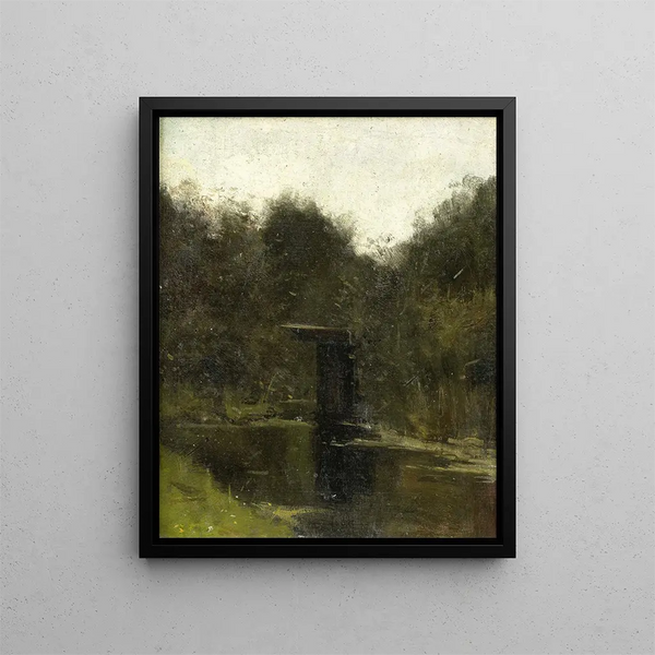 Angolo di uno stagno vicino a Breukelen - Richard Nicolas Roland Holst — quadro incorniciato alla parete