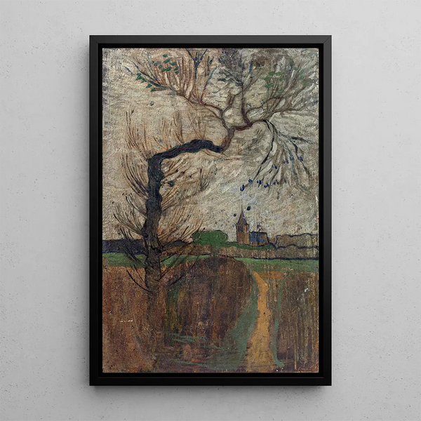 Richard Nicolas Roland Holst - Foothpad with Willow and a Village on the Horizon.webp
