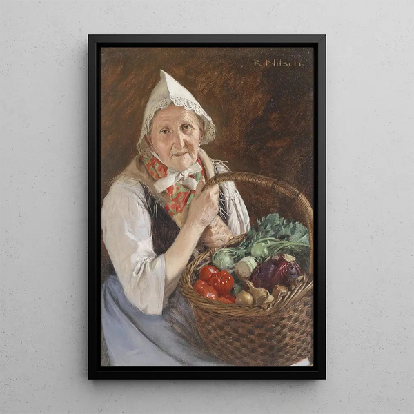Paysanne della Marche - Richard Nitsch — quadro incorniciato alla parete