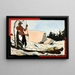 Enterrement d'un papoose - Richard Norris Brooke — quadro incorniciato alla parete