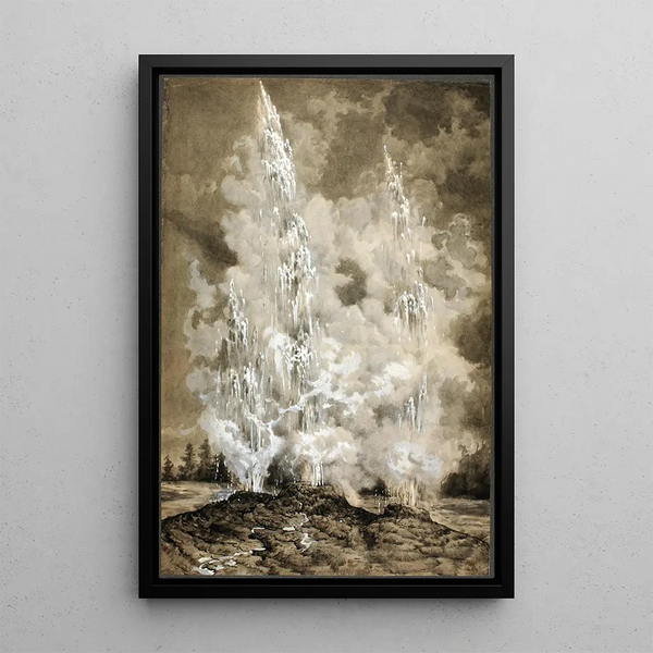 Geyser de Yellowstone - Richard Norris Brooke — quadro incorniciato alla parete
