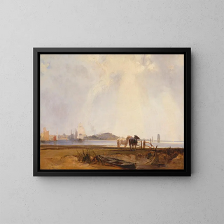 Richard Parkes Bonington - Landscape near Quilleboeuf France.webp