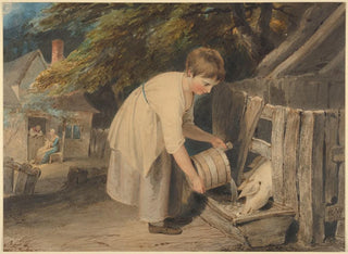 Richard Westall - Girl Feeding Pigs.webp