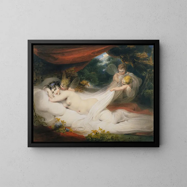 Nymphe et Cupidons - Richard Westall — quadro incorniciato alla parete