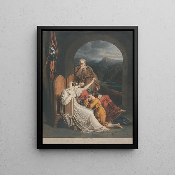 Richard Westall - Queen Judith reciting to Alfred when a child.webp