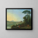 Lago Nemi e Genzano dalla terrazza del monastero dei Cappuccini - Richard Wilson — quadro incorniciato alla parete