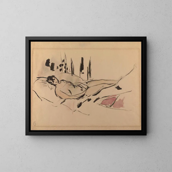 Nu allungé - Rik Wouters — quadro incorniciato alla parete