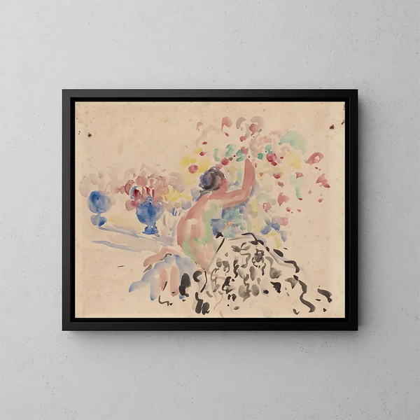 Nu e fiori - Rik Wouters — quadro incorniciato alla parete