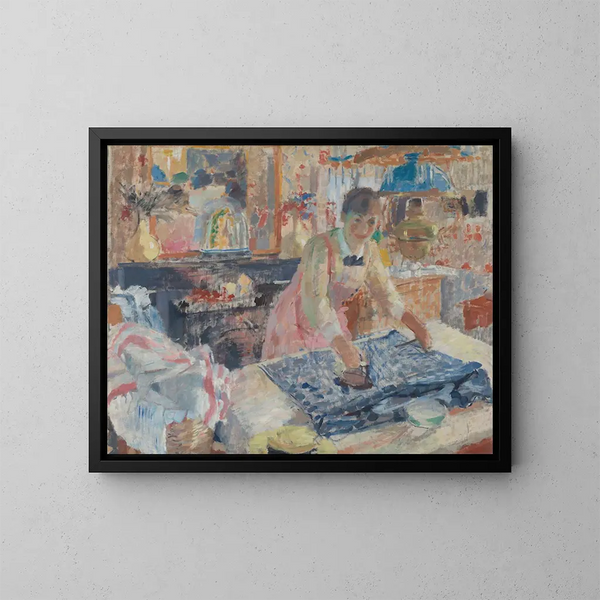 Donna che stira - Rik Wouters — quadro incorniciato alla parete