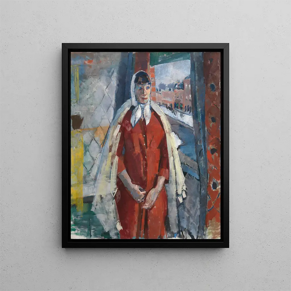 Donna alla finestra - Rik Wouters — quadro incorniciato alla parete