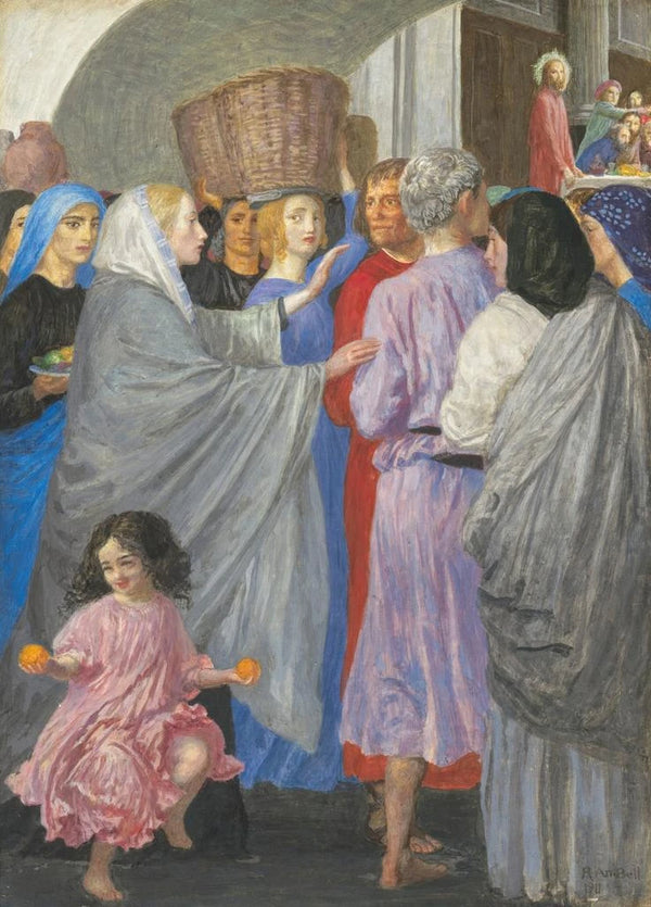 Riproduzione del dipinto Le Nozze di Cana - Robert Anning Bell