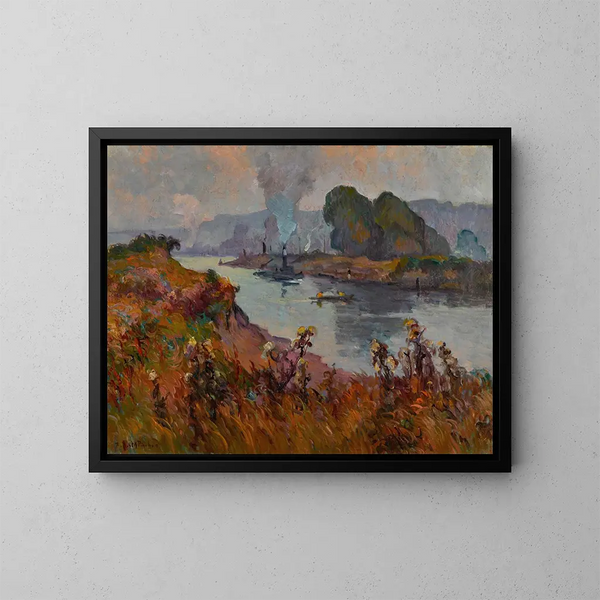 Bord de Seine - Robert Antoine Pinchon — quadro incorniciato alla parete