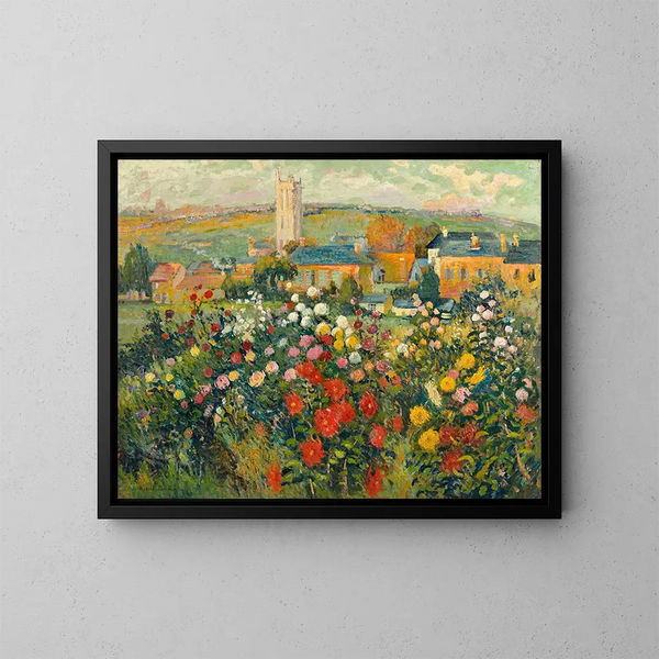 Giardino d'Artantal - Robert Antoine Pinchon — quadro incorniciato alla parete