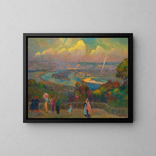 Robert Antoine Pinchon - Rouen La Seine Vue Depuis Le Hauteurs De Caudebec.webp