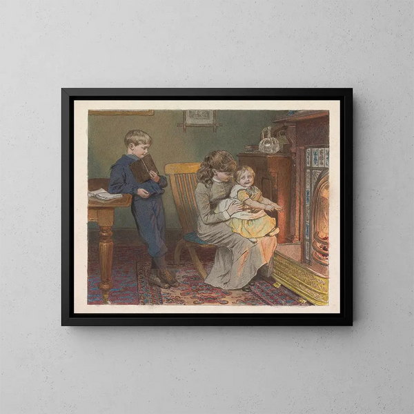 Al bordo della brughiera - Robert Barnes — quadro incorniciato alla parete