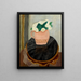 Nature morte ai fiori bianchi - Robert Berény — quadro incorniciato alla parete