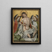 L'Uomo delle sofferenze - Robert Campin — quadro incorniciato alla parete