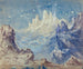 Paesaggio montano fantastico con un cielo stellato - Robert Caney — vista dell’opera