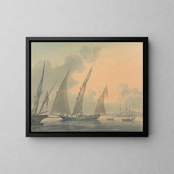 Navigazione nel Mediterraneo - Robert Cleveley — quadro incorniciato alla parete